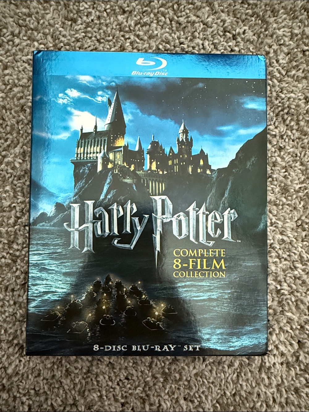 Harry Potter Complete 8-Film Blu-ray Collection - Blue/Black Artwork